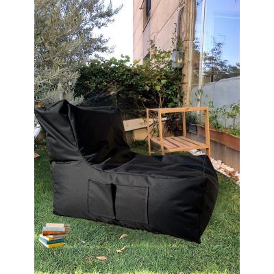 Fotoliu puf Bean Bag, Atelier del Sofa, 535PFT1205, Poliester, Negru