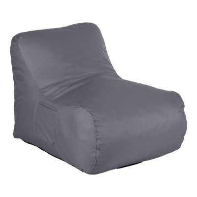 Fotoliu puf (beanbag) de gradina, Belogan, Gri inchis, 73x94x65 cm