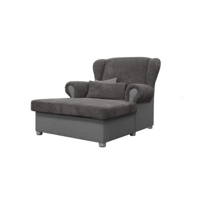 Fotoliu taupe cu tapiÈu009Berie din catifea reiatÄLord âu0080Ropez