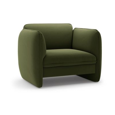 Fotoliu verde cu tapiÈerie din catifea Georgia âMicadoni