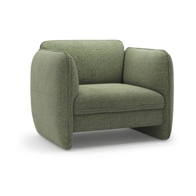 Fotoliu verde cu tapiÈu009Berie din chenille Georgia âu0080Micadoni