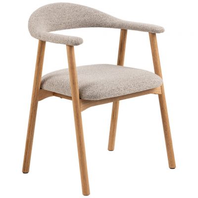 Scaun Cu Brațe din textil, grej