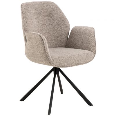 Scaun Cu Brațe din textil, maro, bej