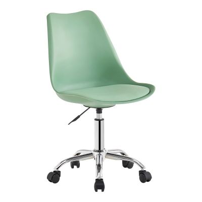 Scaun de birou, Gaston II, Verde menta, 48x57x90 cm