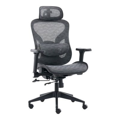 Scaun de birou, Mesgo, Negru, 68x72x136 cm