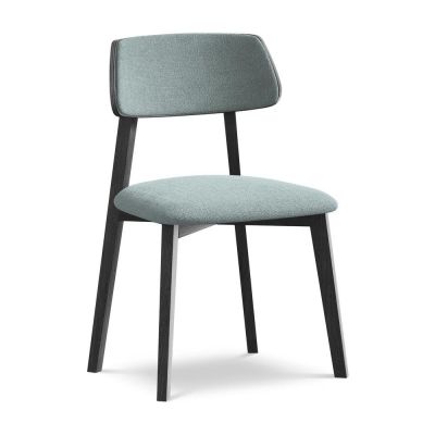 Scaun de dining albastru din lemn masiv Niu âu0080Makamii