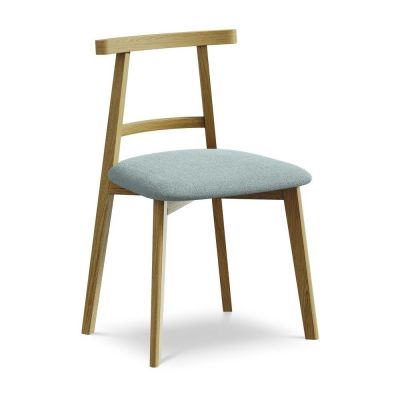 Scaun de dining albastru din lemn masiv Ohelo âu0080Makamii