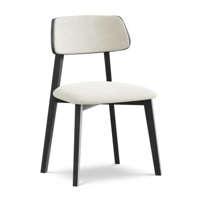 Scaun de dining crem din lemn masiv Niu âu0080Makamii