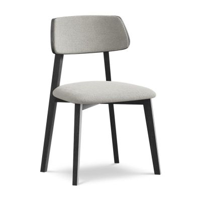 Scaun de dining gri deschis din lemn masiv Niu âu0080Makamii