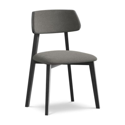 Scaun de dining gri din lemn masiv Niu âu0080Makamii