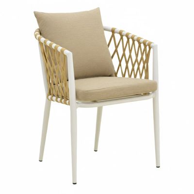 Scaun de gradina, Peluxe, Bej, 54x62x84 cm