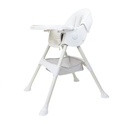 Scaun de Masa Copii, Maxim 50 kg, Pliabil, cu Balansoar, 5-72 Luni, Alb