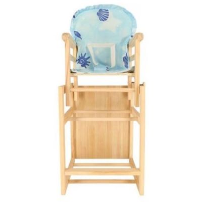 Scaun de Masa Multifunctional pentru Copii Jolly Kids, Lemn, Sezut Albastru, Maro, Jolly Kids