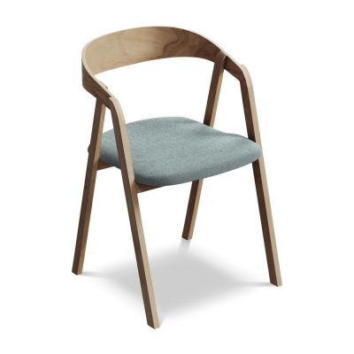 Scaun de sufragerie albastru din lemn masiv Erika âu0080Makamii