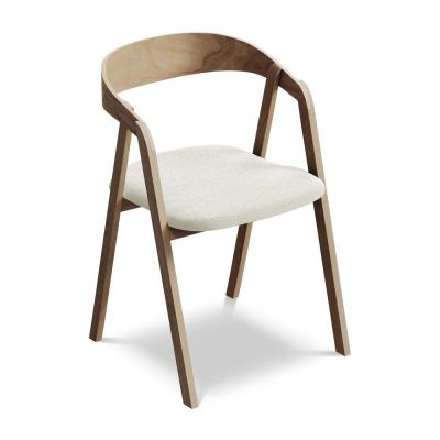 Scaun de sufragerie crem din lemn masiv Erika âu0080Makamii