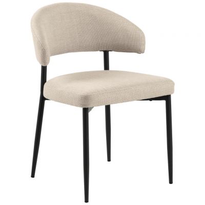 Scaun din textil, bej