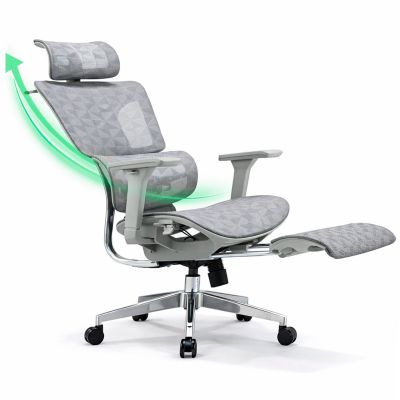 Scaun ergonomic Timebox, Cotiere 5D, pana la 150 kg, 150°, Gri - Default Title