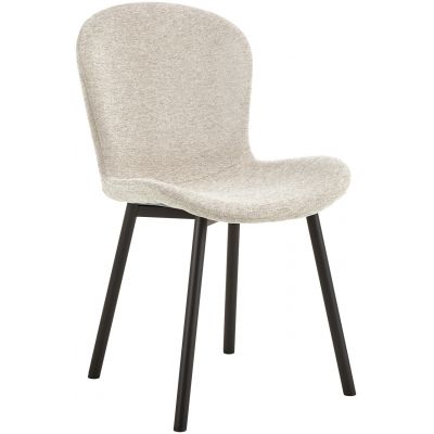 Scaun Esra, Actona, 50x58x86 cm, poliester/otel, bej