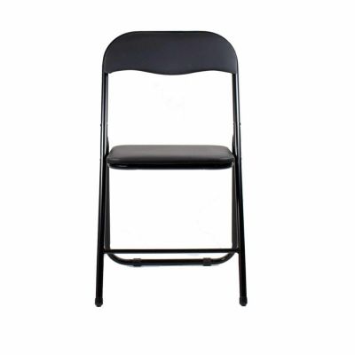 Scaun Pliant Tapitat pentru Bucatarie, Living sau Terasa, Negru