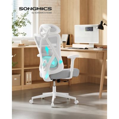 Scaun: Scaun birou, Verona, Gri deschis, 70x70x125 cm