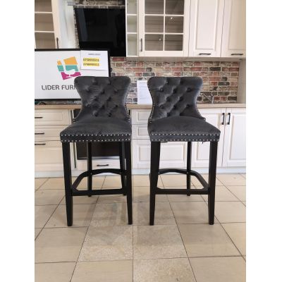 SET 2 SCAUNE DE BAR AUG GRI un set disponibil