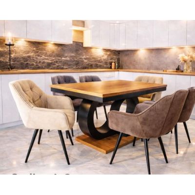 Set dining elegance 2 masa+6 scaune