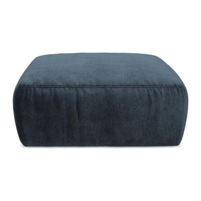 Taburet albastru Ã®nchis cu tapiÈu009Berie din chenille Kuki âu0080Makamii