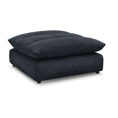 Taburet albastru Ã®nchis cu tapiÈerie din chenille Neil âBobochic Paris