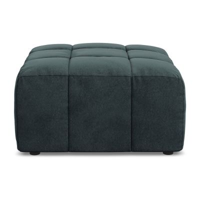 Taburet albastru cu tapiÈu009Berie din catifea Aloha âu0080Makamii