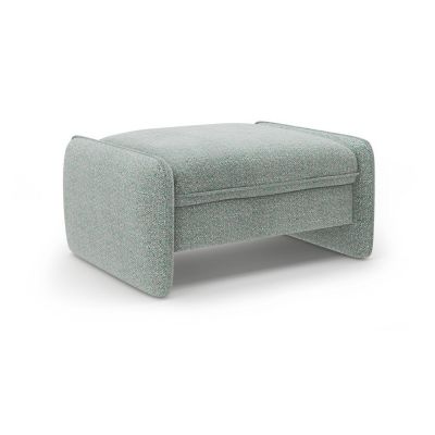 Taburet albastru cu tapiÈu009Berie din chenille Georgia âu0080Micadoni