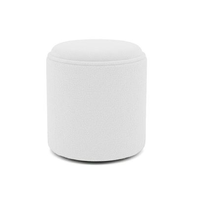 Taburet Batur, alb, 34x38 cm