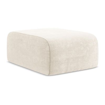 Taburet bej cu tapiÈu009Berie din chenille Lani âu0080Makamii