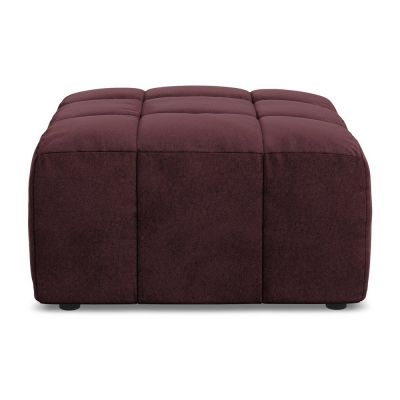 Taburet burgundy cu tapiÈu009Berie din catifea Aloha âu0080Makamii