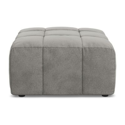 Taburet gri cu tapiÈu009Berie din catifea Aloha âu0080Makamii