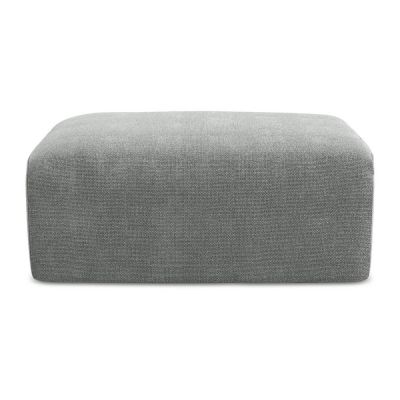 Taburet gri cu tapiÈu009Berie din chenille Kona âu0080Makamii