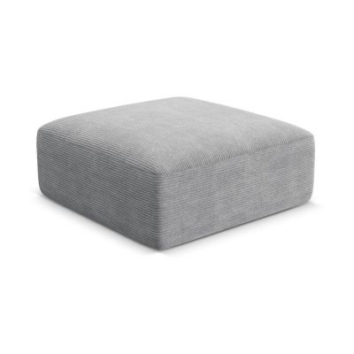 Taburet gri deschis cu tapiÈu009Berie din catifea reiatÄCampi âu0080Cosmopolitan Design