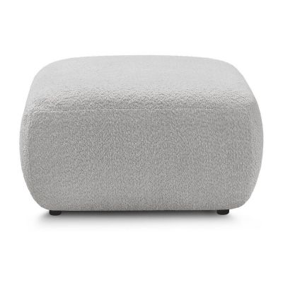 Taburet gri deschis cu tapiÈu009Berie din Èu009BesÄu0083turÄbouclÃ© Montaigne âu0080Bobochic Paris