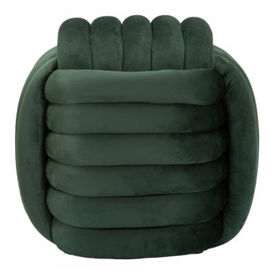 Taburet Softy, Mauro Ferretti, 45x45x45 cm, MDF/catifea din policoton, verde