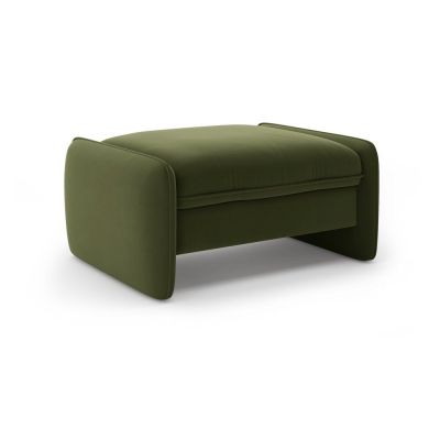 Taburet verde cu tapiÈu009Berie din catifea Georgia âu0080Micadoni