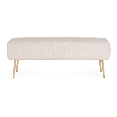 Bancă albă capitonată Olga – Bizzotto