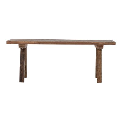 Bancă de grădină în culoare naturală din lemn masiv Brosse – Bloomingville