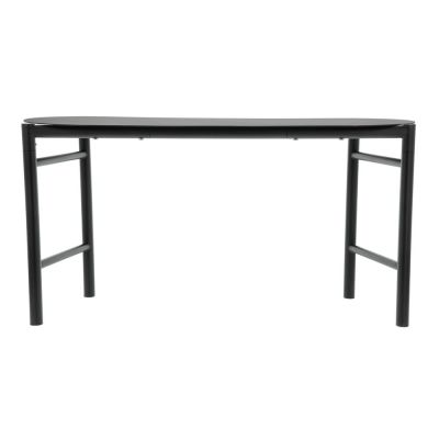 Bancă de grădină neagră din metal Disc – Zone