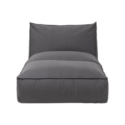 Șezlong de grădină Blomus Coal, lungime 190 cm, gri închis