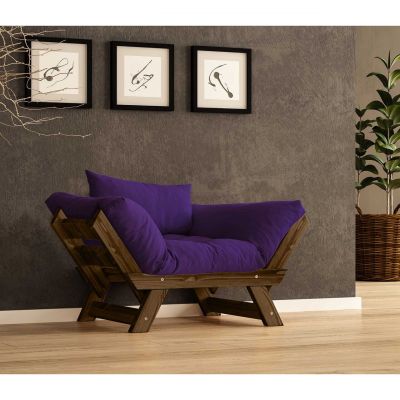 Fotoliu de gradina, Hanah Home, CPT8137-140, Nuc / Mov