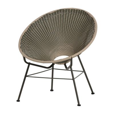 Fotoliu de grădină verde din ratan artificial Kazoun – WOOOD