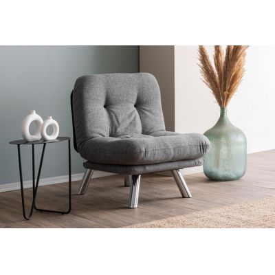 Fotoliu extensibil, Atelier del Sofa, 859FTN2839, Gri deschis