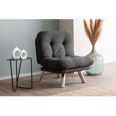 Fotoliu extensibil, Atelier del Sofa, 859FTN2840, Gri inchis