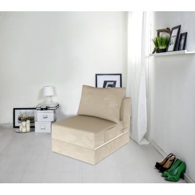 Fotoliu extensibil Urban Living, 70x80x70 cm, Bej