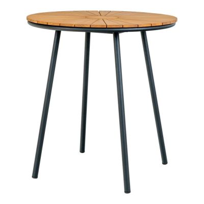 Masă de grădină rotundă din lemn de tec ø 70 cm Cleveland – House Nordic