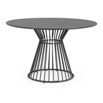 Masă de grădină rotundă din oțel ø 120 cm Austin – Bizzotto